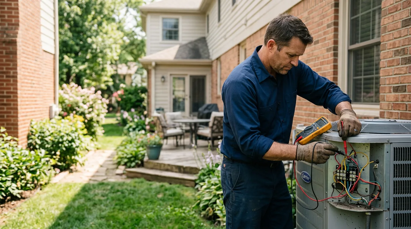 HVAC technician working near Winsted, MN